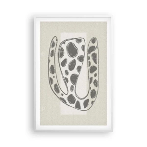 Poster in een witte lijst - Een vreemd wezen - 61x91 cm