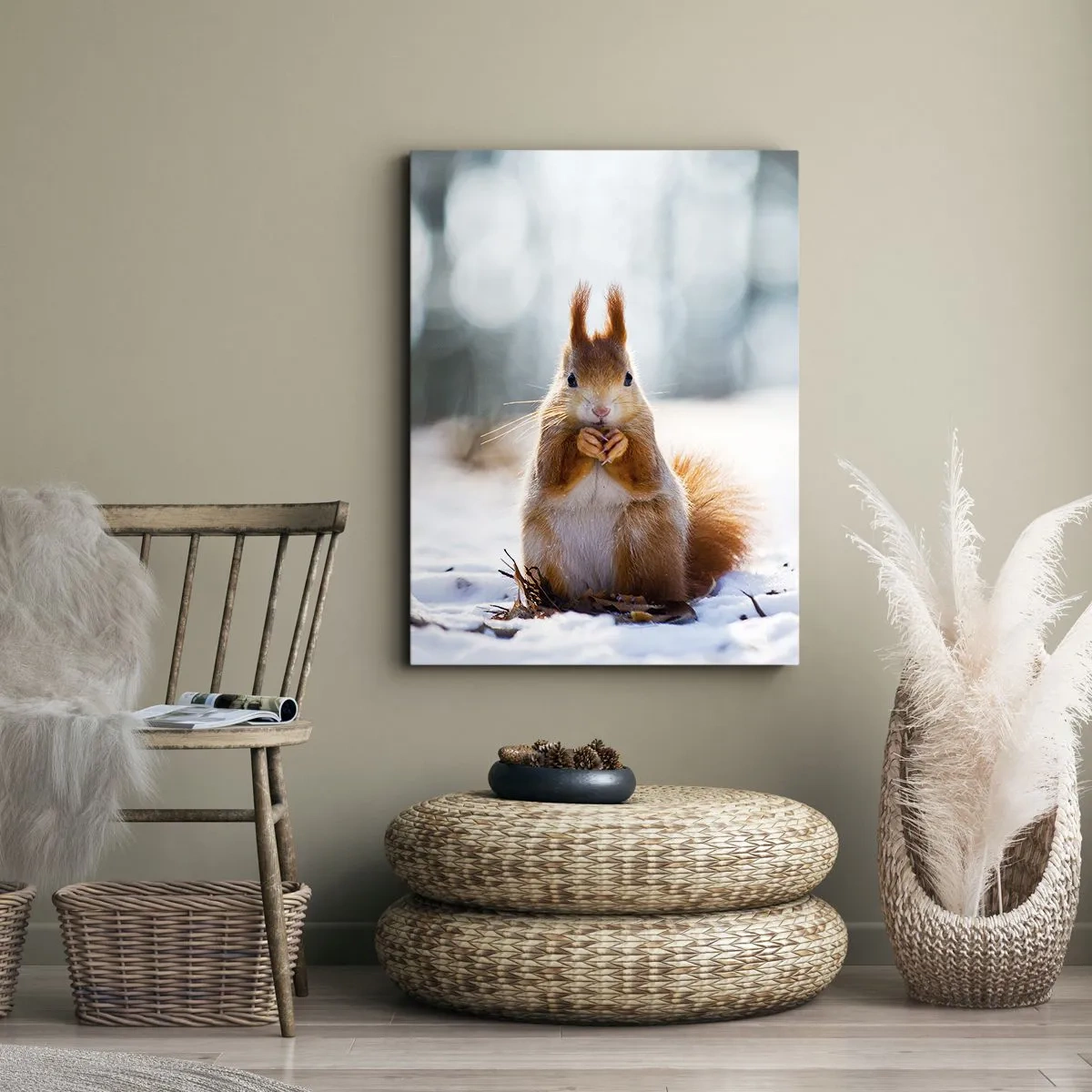 Schilderen op canvas - Waar kijk je naar? - 55x100 cm