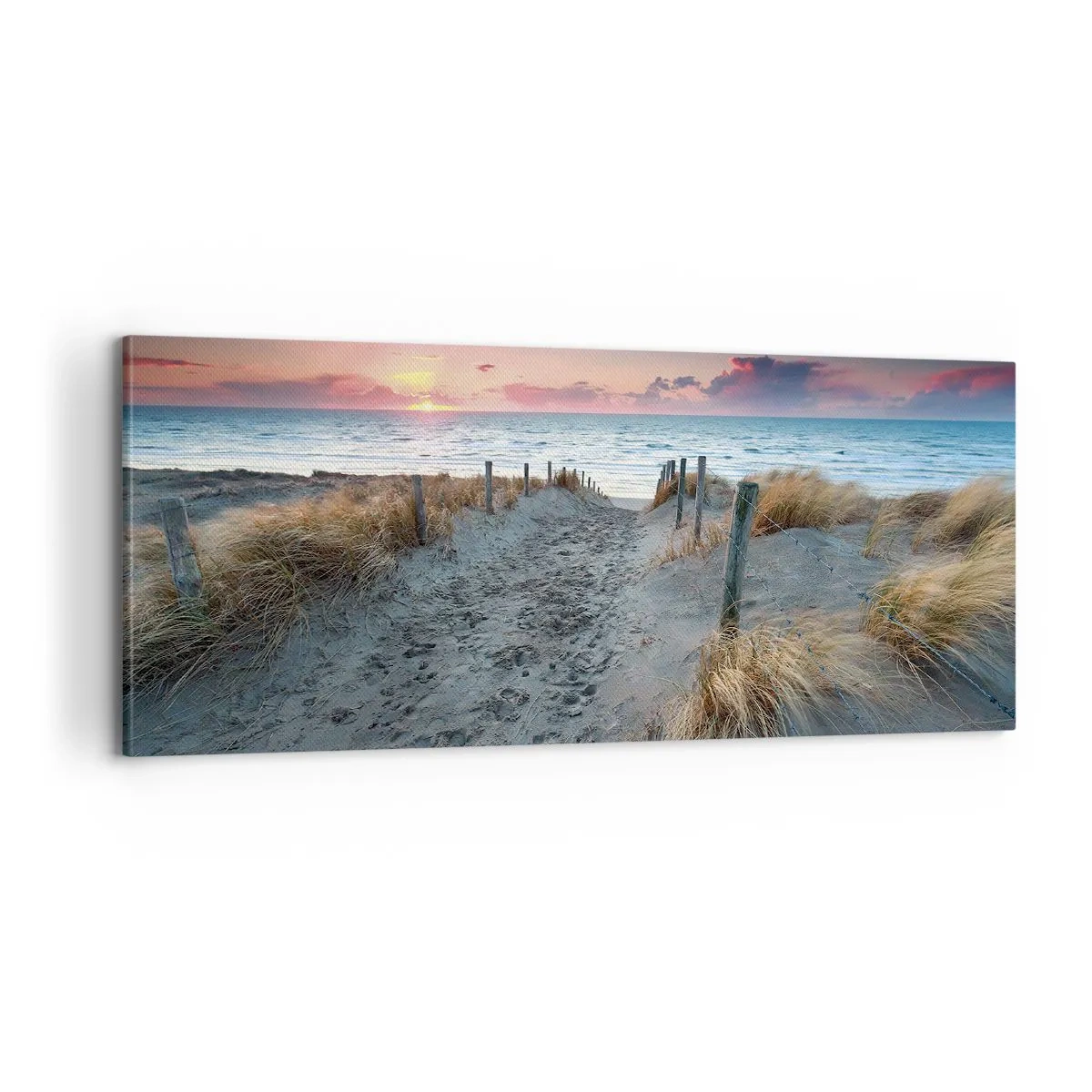 Schilderen op canvas - Je liet een regenboog van licht stralend... - 100x40 cm