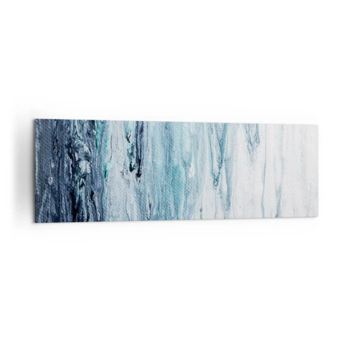Schilderen op canvas - Blauwe ijspegels - 160x50 cm