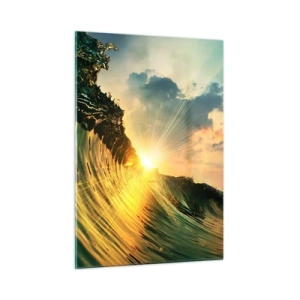 Schilderen op glas - Surfer, waar ben je? - 50x70 cm