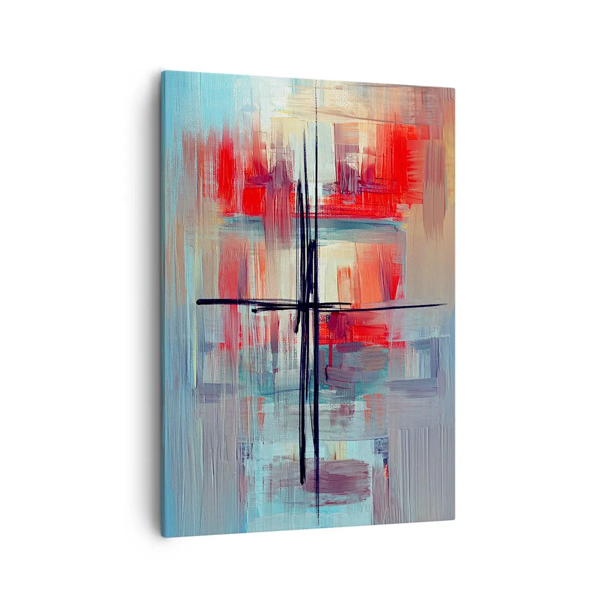 Schilderen op canvas - Een landschap in een onbekende dimensie - 50x70 cm