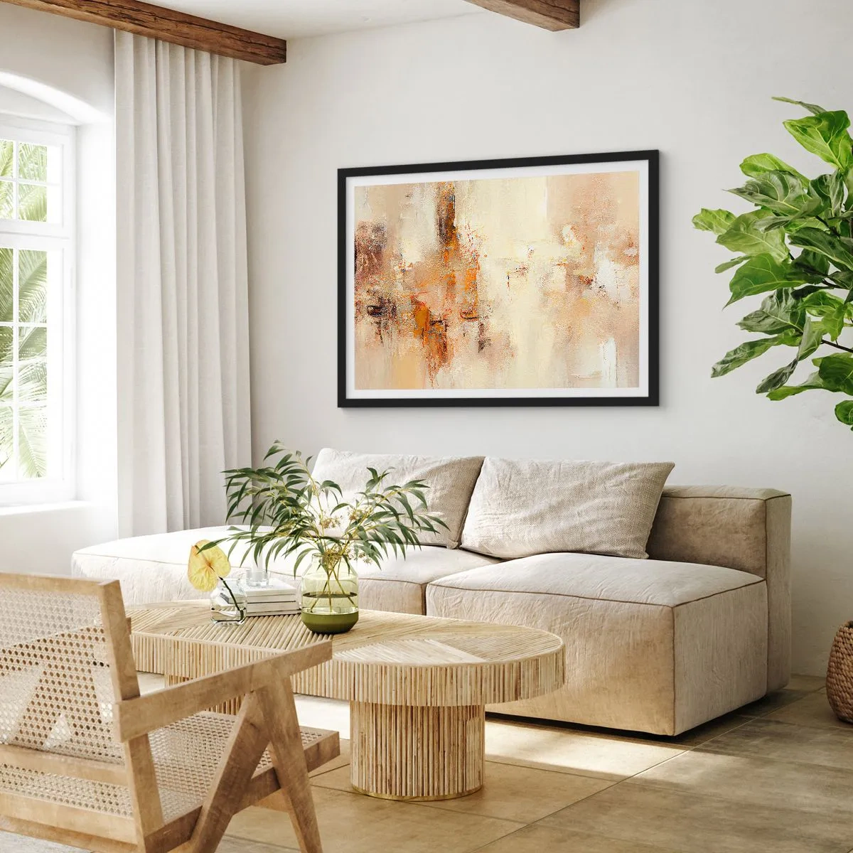 Poster in een zwarte lijst - Ziel van Amber - 100x70 cm