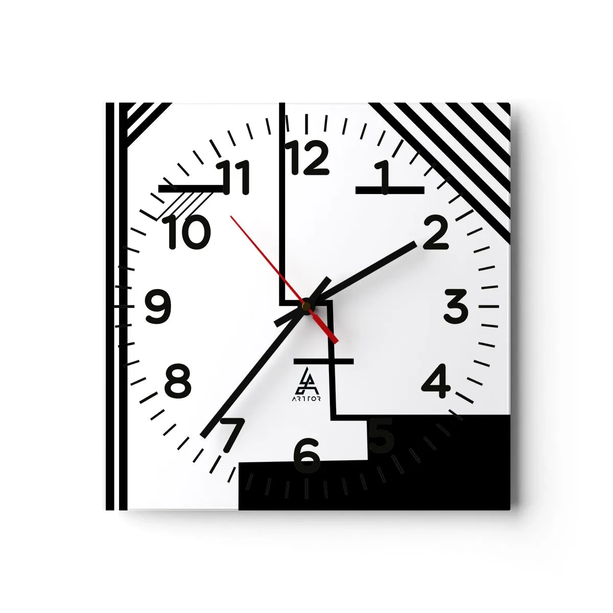 Wandklok - Klok - Alleen maar een kus - 30x30 cm