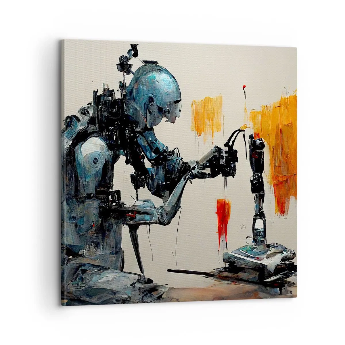 Schilderen op canvas - Morgen al… - 60x60 cm