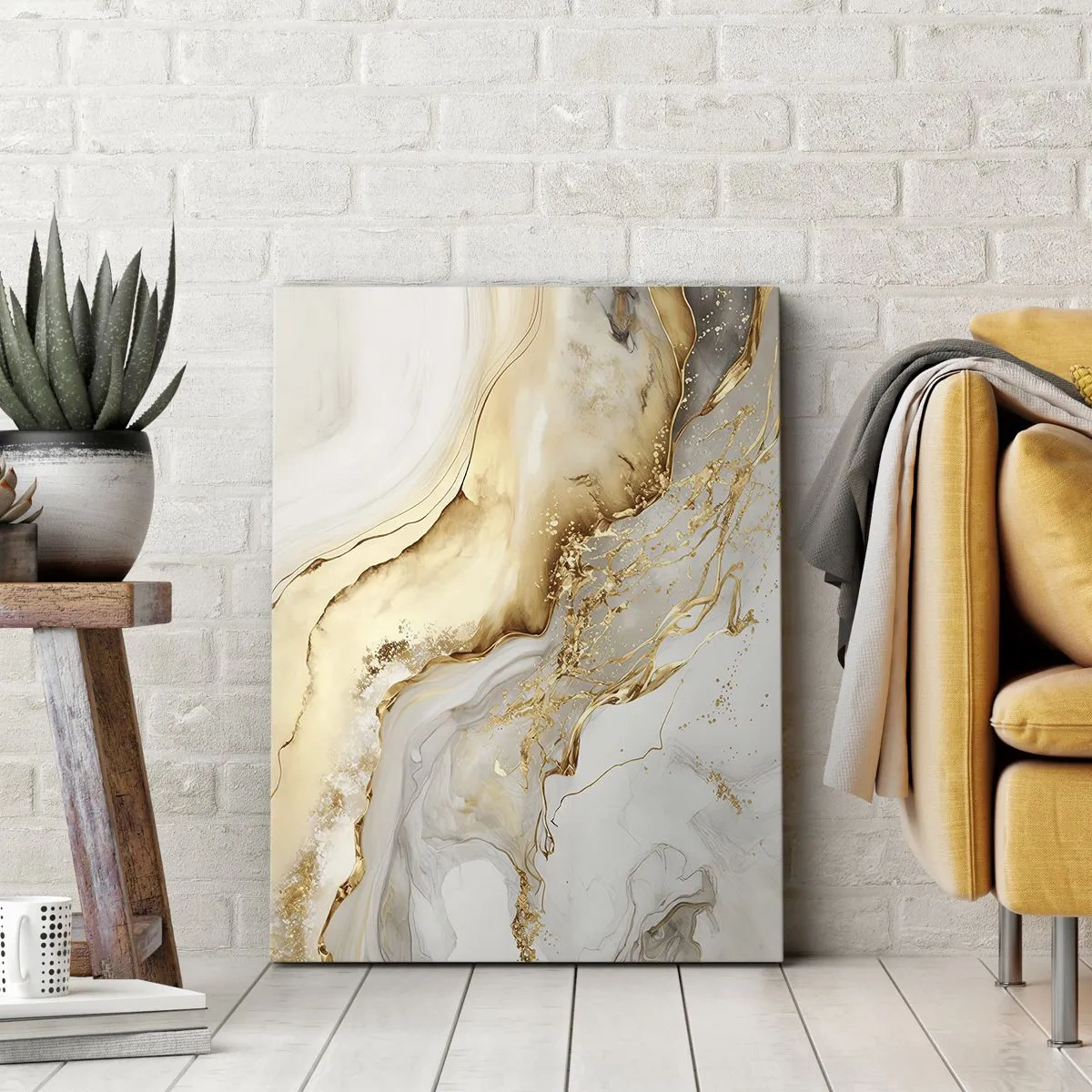 Schilderen op canvas - Abstractie: schoonheid en goedheid - 50x70 cm