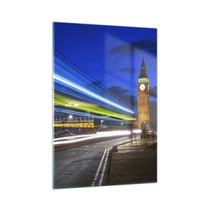 Schilderen op glas - Onder toeziend oog van Big Ben - 50x70 cm