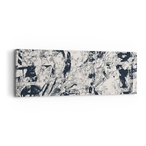 Schilderen op canvas - Interpenetratie van tegenstellingen - 90x30 cm