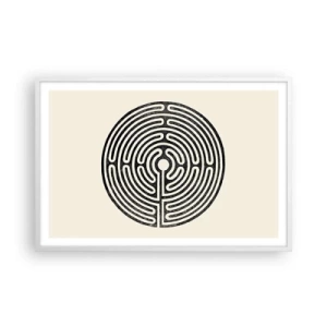 Poster in een witte lijst - Mysterieuze orde - 91x61 cm