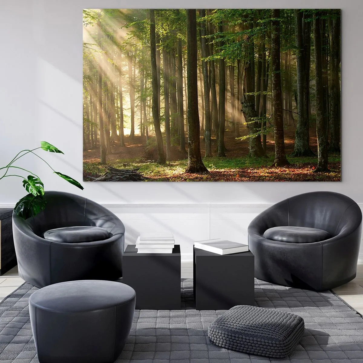 Schilderen op glas - Stralend op een lentemorgen - 100x70 cm
