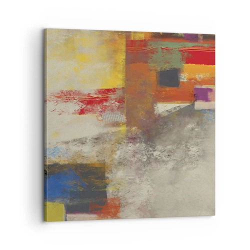 Schilderen op canvas - Kleur geometrie - 60x60 cm