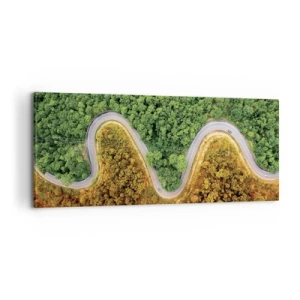 Schilderen op canvas - Grenzen en doorbraken - 100x40 cm