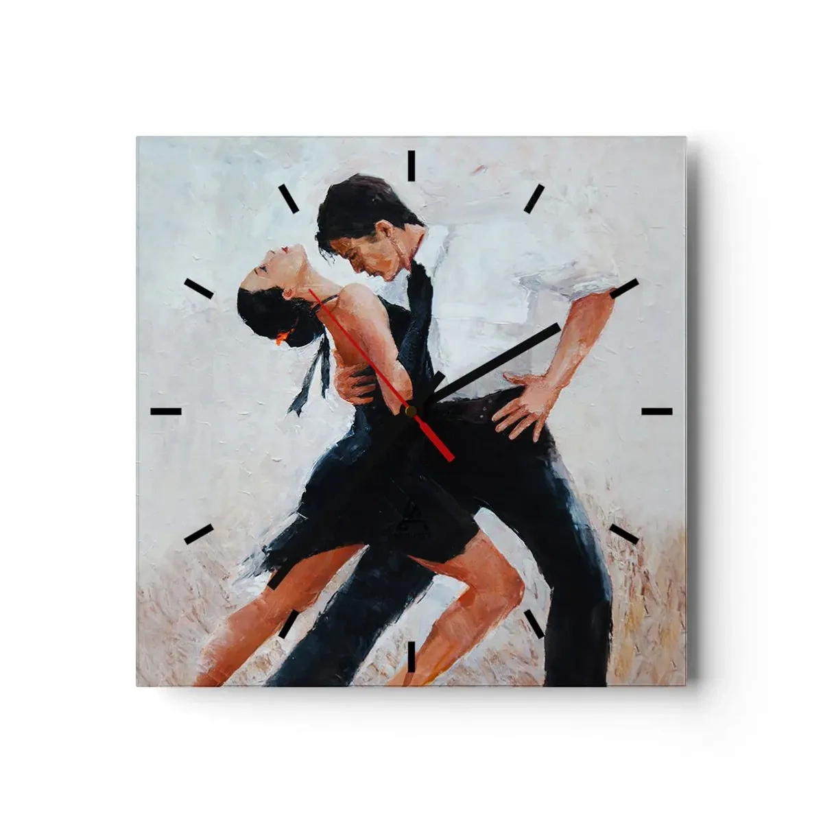 Wandklok - Klok - Tango van mijn dromen - 30x30 cm