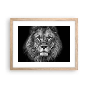 Een poster in een licht eiken lijst - In een kroningskleed - 40x30 cm