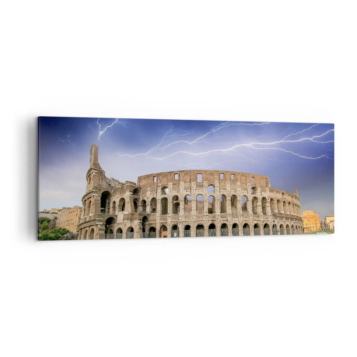 Schilderen op canvas - Strijd Arena - 140x50 cm