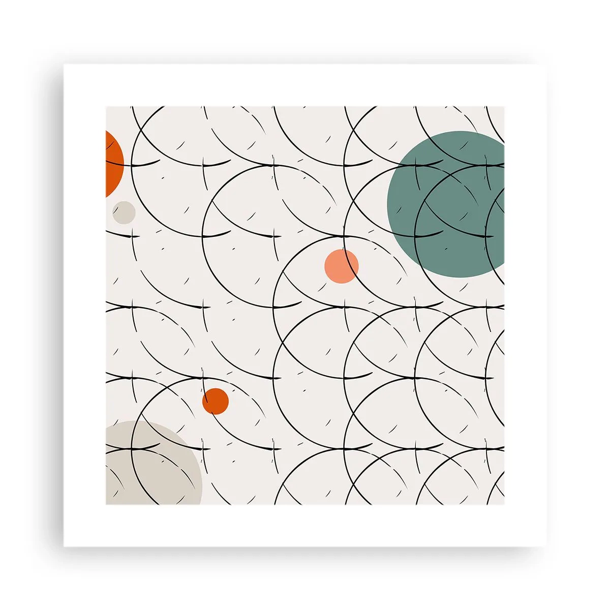 Poster - In de pop-art-sfeer - 40x40 cm