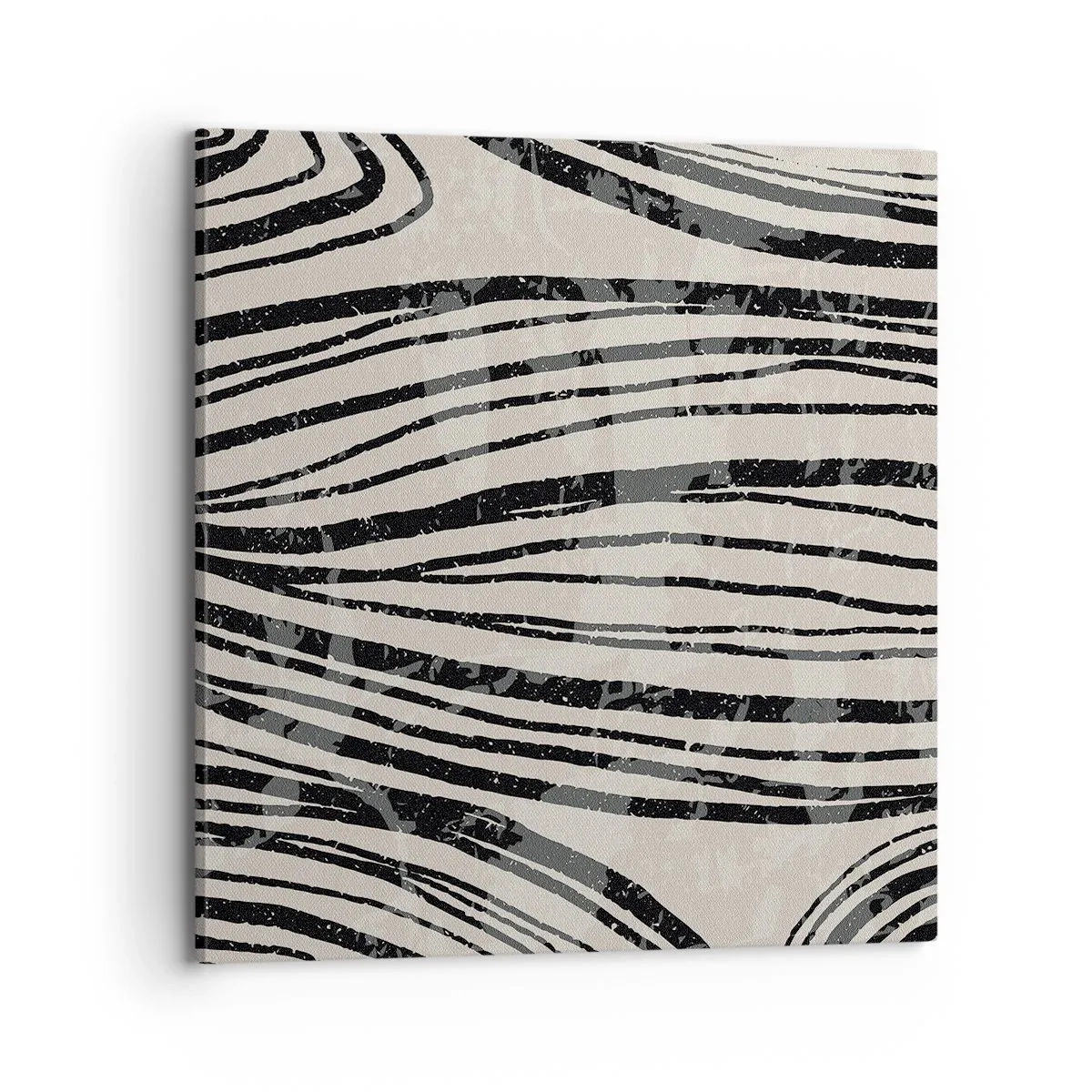 Schilderen op canvas - Lijnoverstromingsvlakte - 70x70 cm