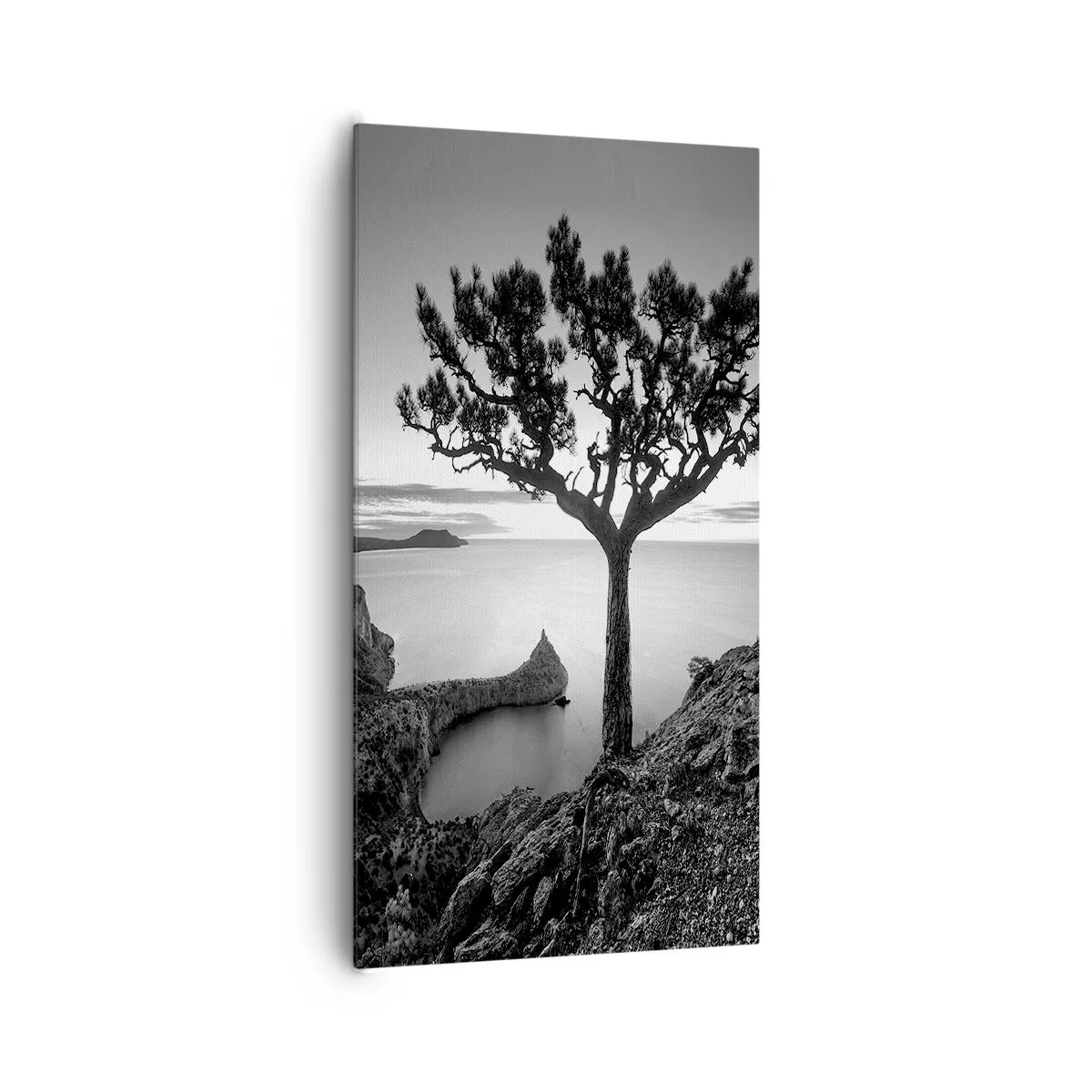 Schilderen op canvas - Stilte aan de horizon - 65x120 cm