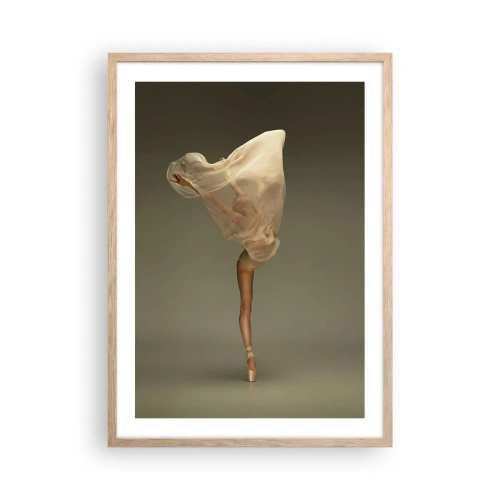 Een poster in een licht eiken lijst - Het zal snel omhoog vliegen - 50x70 cm