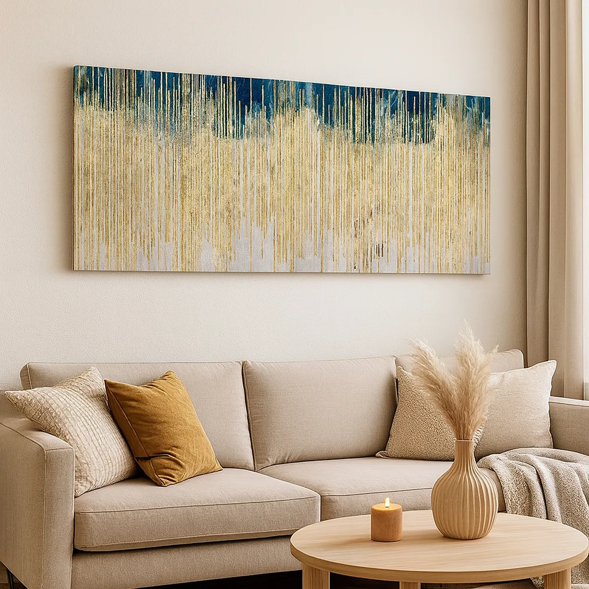 Schilderen op canvas - Vergulde grens - 30x30 cm