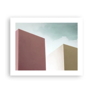 Poster - De geometrie van een zonnige zomer - 50x40 cm