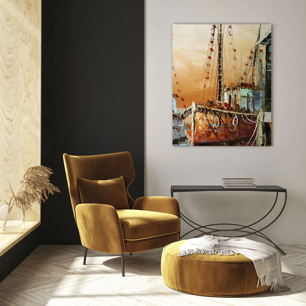Schilderen op glas - Een vreedzame terugkeer - 50x70 cm