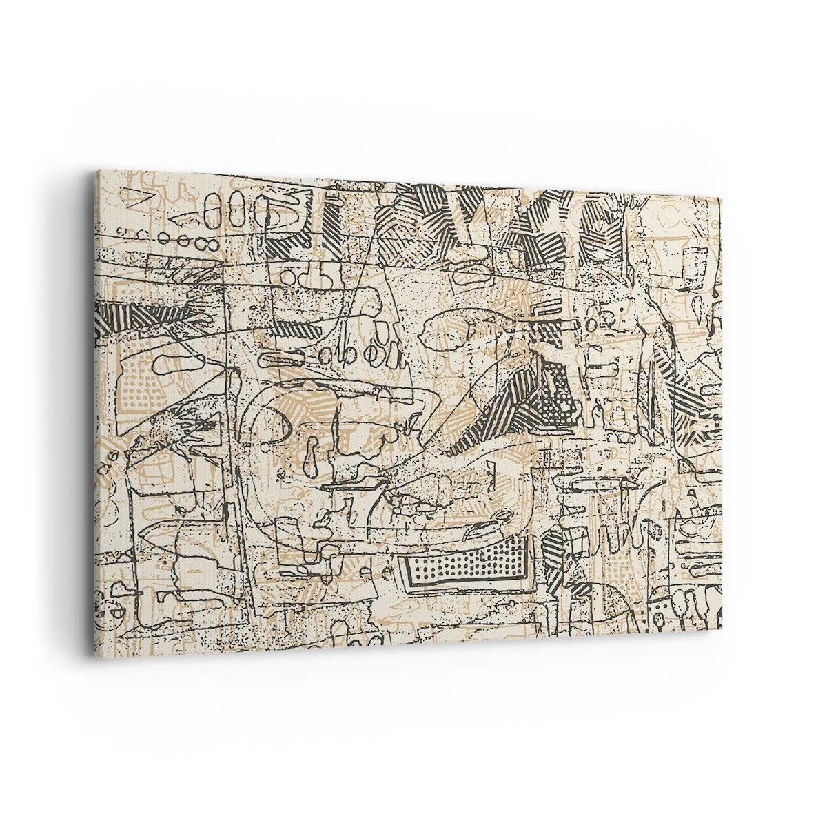 Schilderen op canvas - Het wacht om te worden gedecodeerd - 100x70 cm