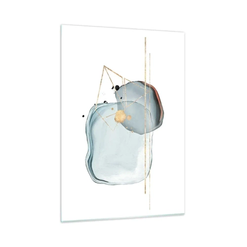 Schilderen op glas - Een studie van druppels - 50x70 cm