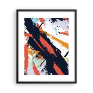 Poster in een zwarte lijst - Dynamische compositie - 40x50 cm