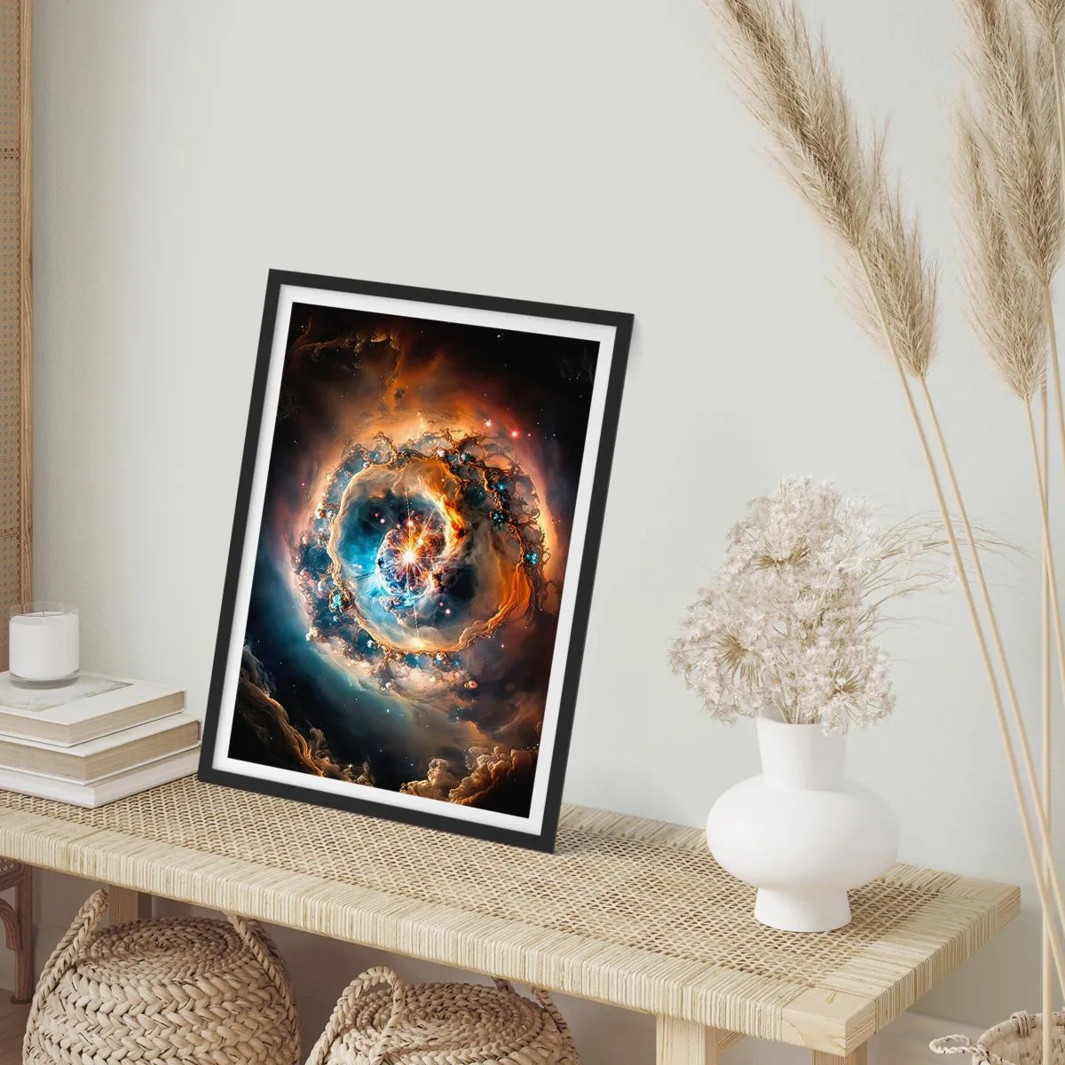 Poster in een zwarte lijst - Begin - 70x100 cm