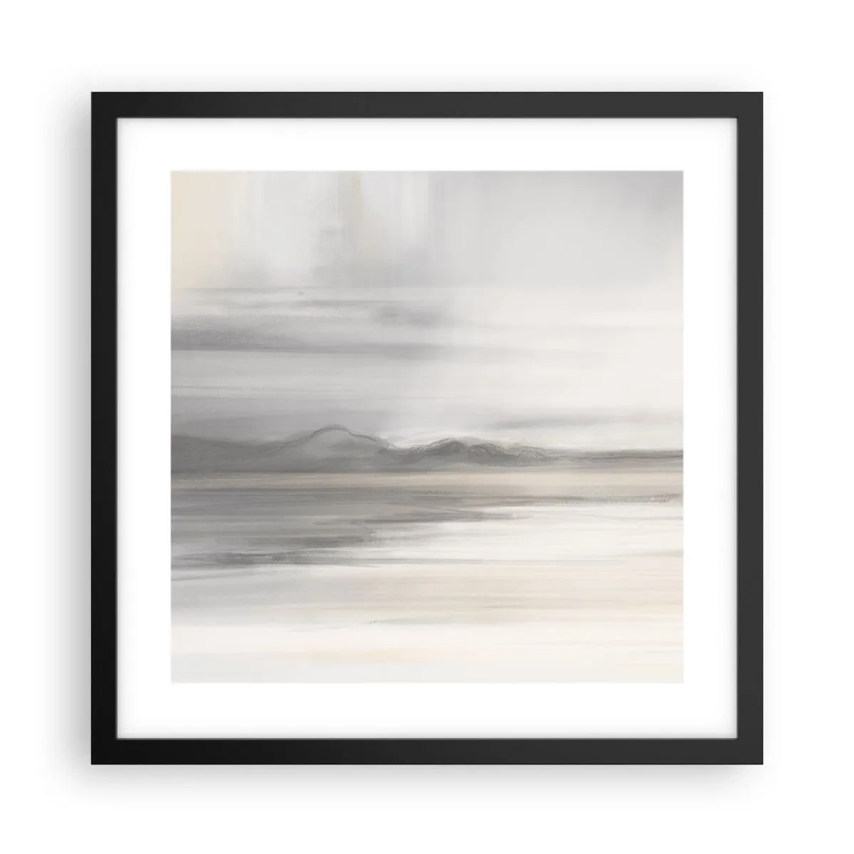 Poster in een zwarte lijst - Afstand in reflectie - 40x40 cm