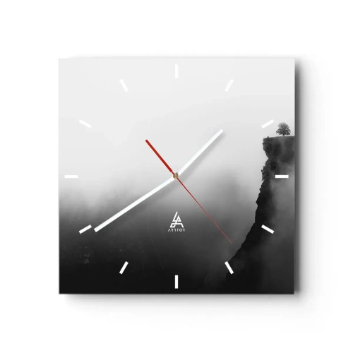 Wandklok - Klok - Aan de rand van de wereld - 40x40 cm