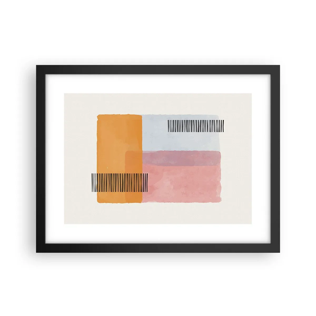 Poster in een zwarte lijst - Van hoek tot hoek - 40x30 cm
