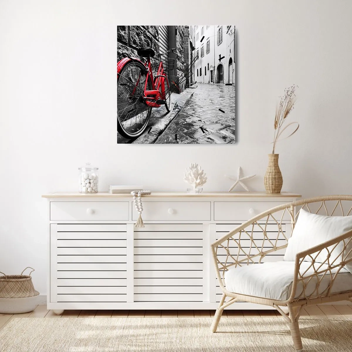 Wandklok - Klok - Echte schoonheid verveelt niet - 30x30 cm