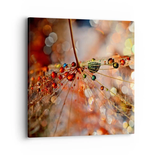 Schilderen op canvas - Geregen op een spinnendraad - 40x40 cm