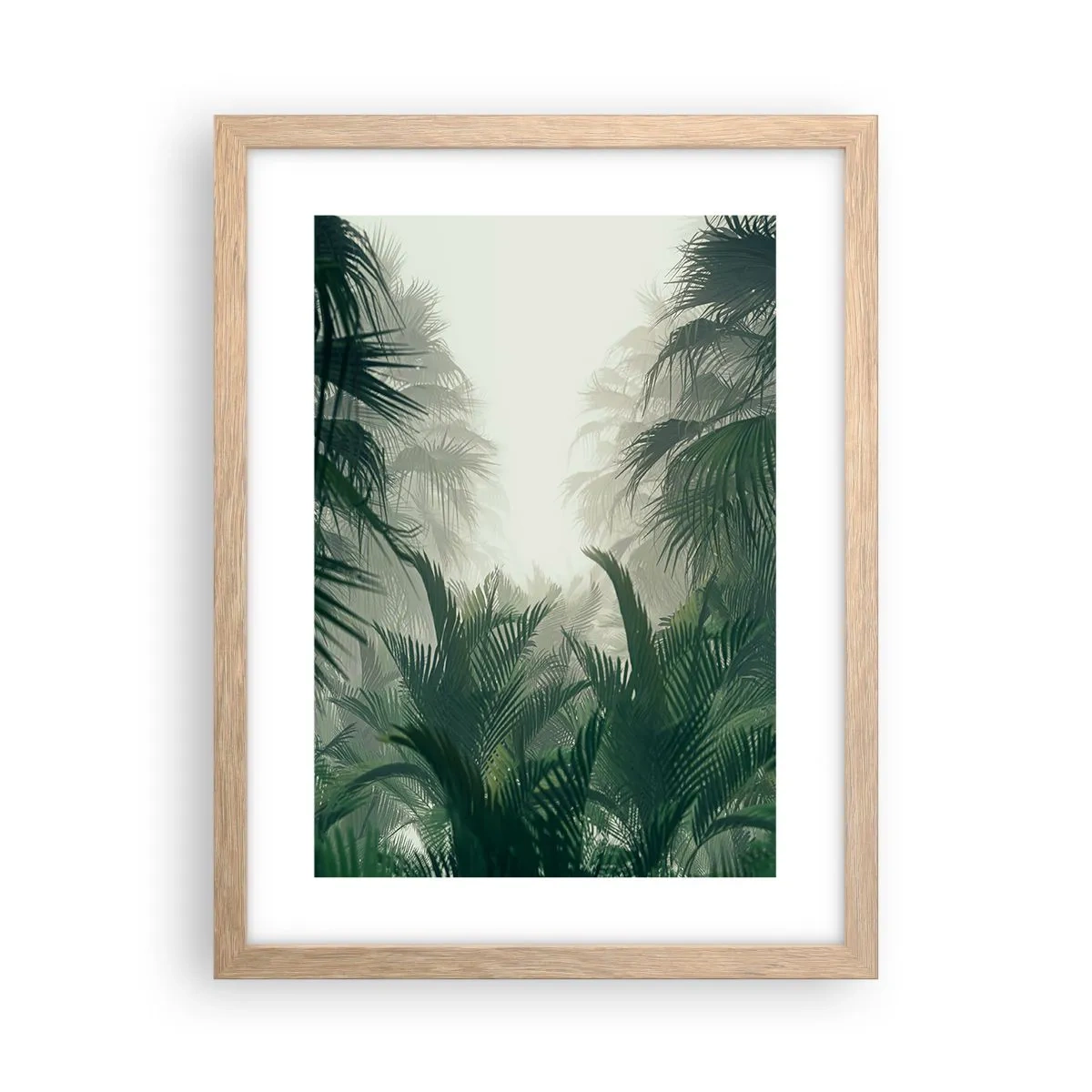 Een poster in een licht eiken lijst - Tropisch mysterie - 30x40 cm