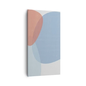 Schilderen op canvas - Pastelkleurige relaties - 55x100 cm