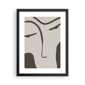 Poster in een zwarte lijst - Als een schilderij van Modigliani - 30x40 cm