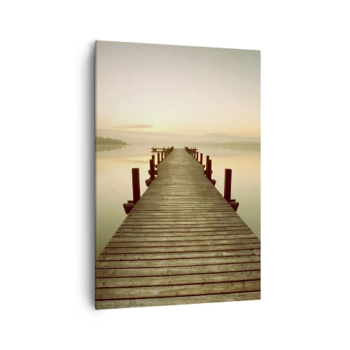 Schilderen op canvas - Aanbreken van de dag, licht - 70x100 cm