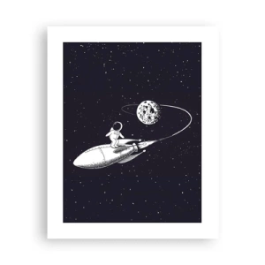 Poster - Spacesurfer - 40x50 cm