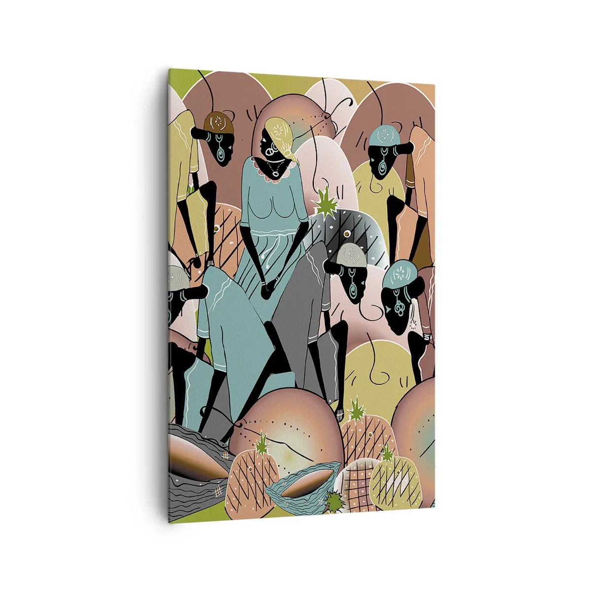 Schilderen op canvas - Er komt een geweldige vakantie aan - 80x120 cm