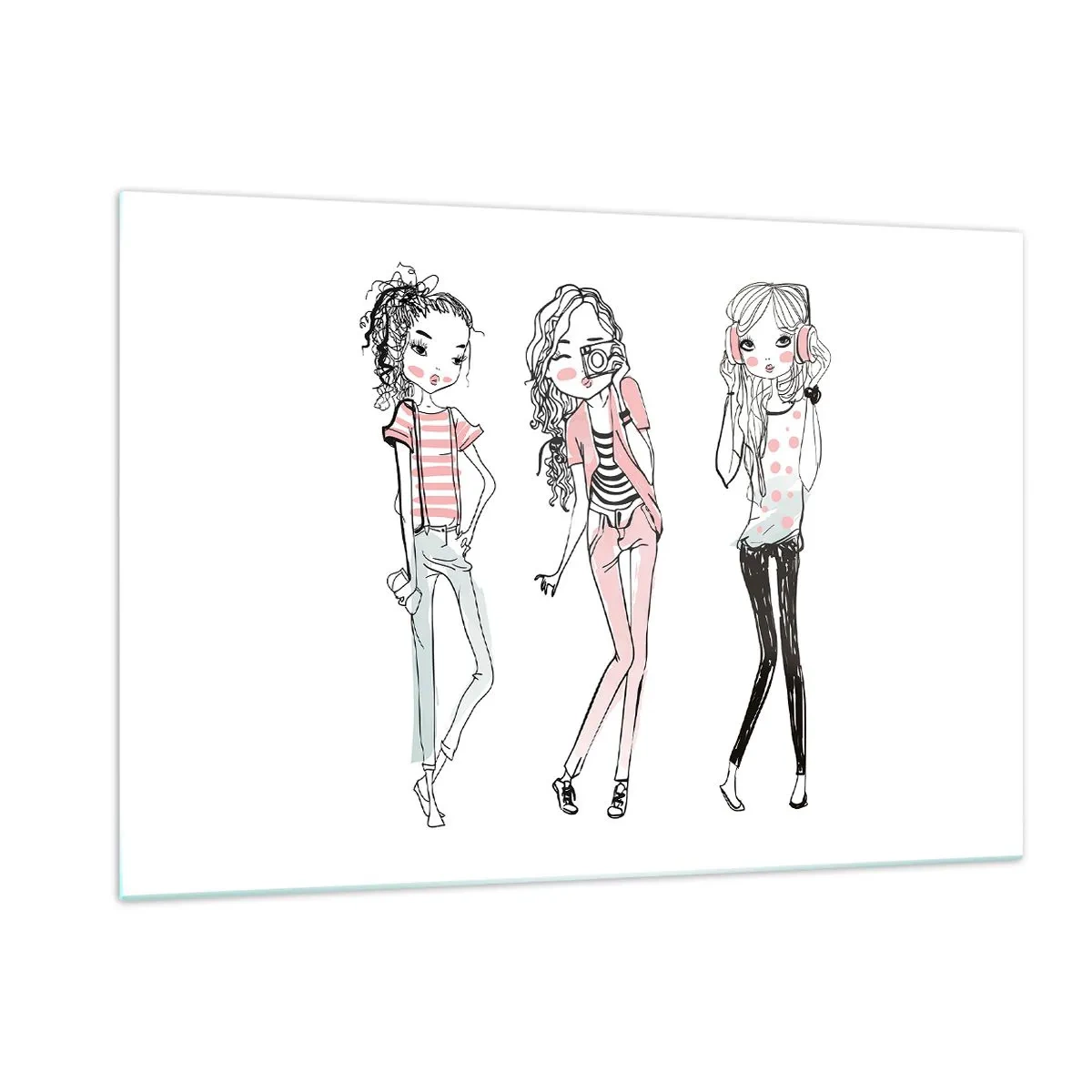 Schilderen op glas - Het zal zijn, het zal leuk zijn - 120x80 cm