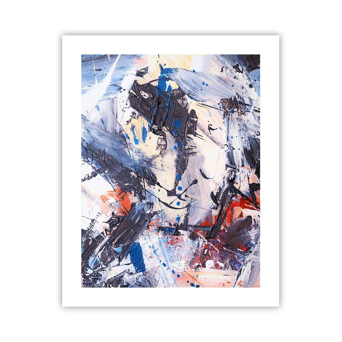 Poster - Gekke dans van abstractie - 40x50 cm