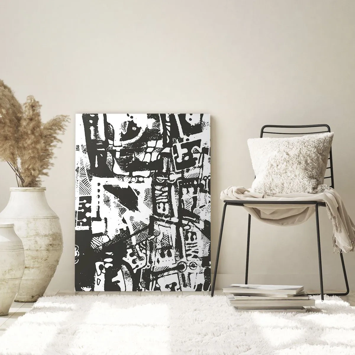 Schilderen op glas - Orde of chaos? - 70x100 cm