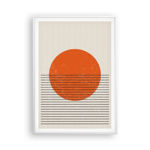 Poster in een witte lijst - Altijd de zon - 70x100 cm
