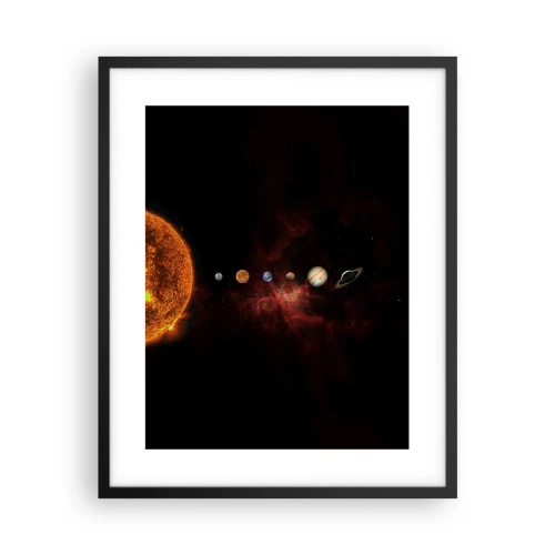 Poster in een zwarte lijst - Onze buurt - 40x50 cm