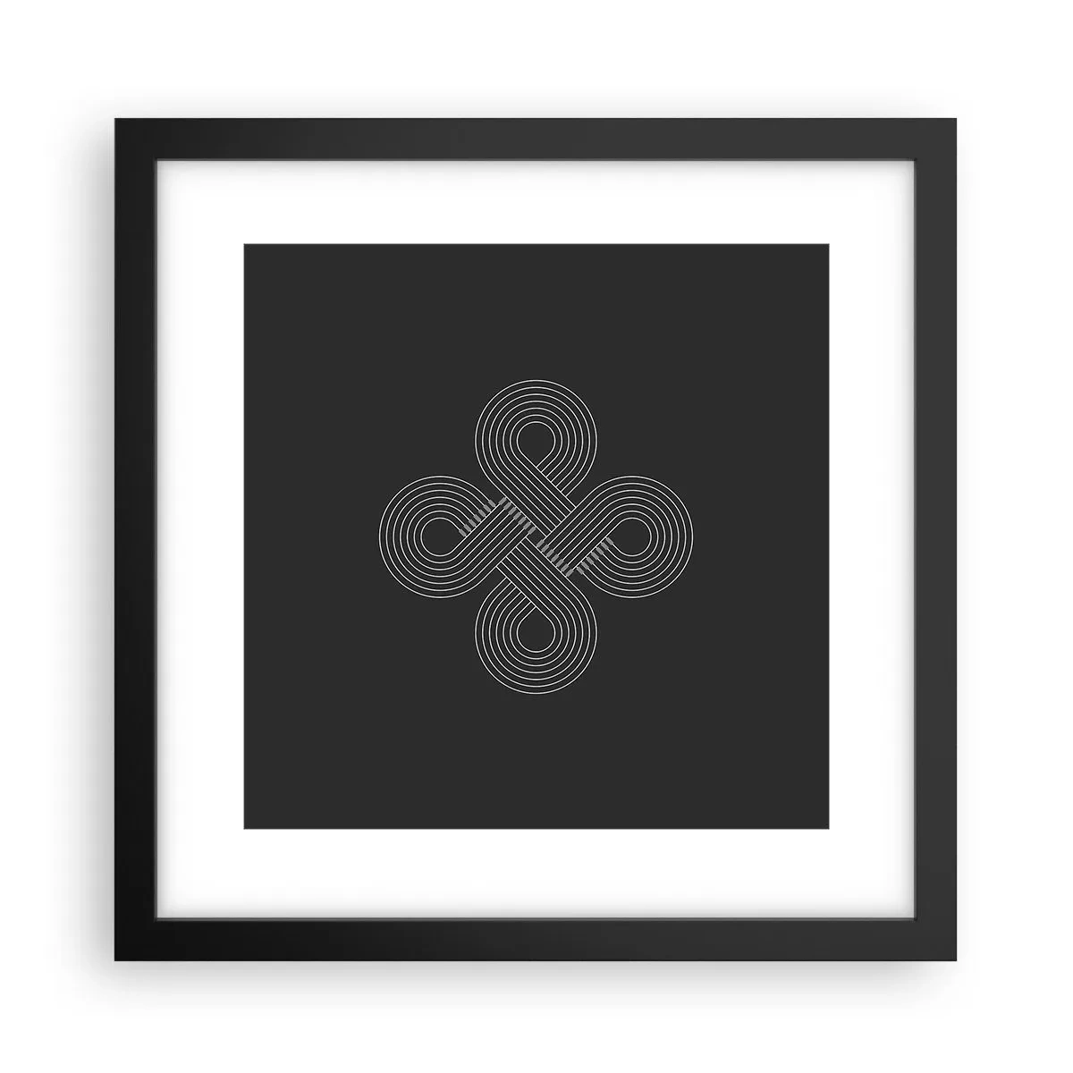 Poster in een zwarte lijst - In de Keltische geest - 30x30 cm