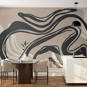 Fotobehang Premium Sand - Expressie vermenigvuldigd - Minimalisme, Boho, Scandinavisch - 300x210 cm