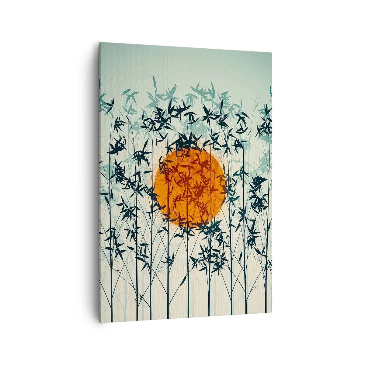 Schilderen op canvas - Japanse zon - 70x100 cm