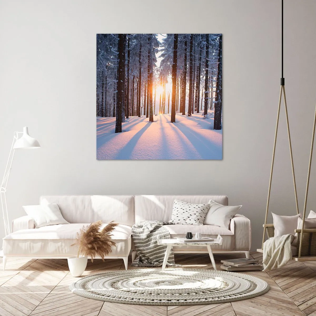 Schilderen op canvas - Duidelijk in zwart-wit - 70x70 cm